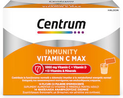 Centrum Immunity Vitamin C Max για Ενίσχυση του Ανοσοποιητικού και Ενέργεια 14 φακελίσκοι