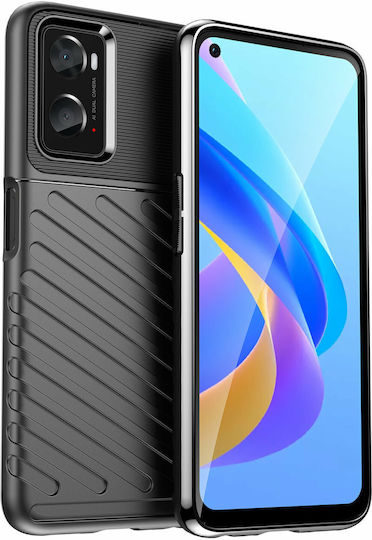 Hurtel Thunder Back Cover Σιλικόνης Μαύρο (Realme 9i)