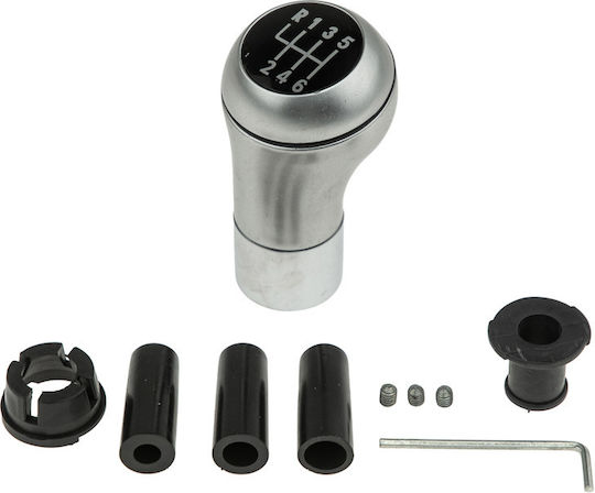 NTY 6 Shift Knob for BMW E87 E81/E82/E90/E91/E92/E93/E60/E61/X3/E83 Silver /AJ
