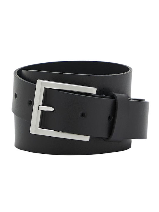 Guess Herren Gürtel Leder Schwarz