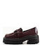 Damen Loafers in Burgundisch Farbe