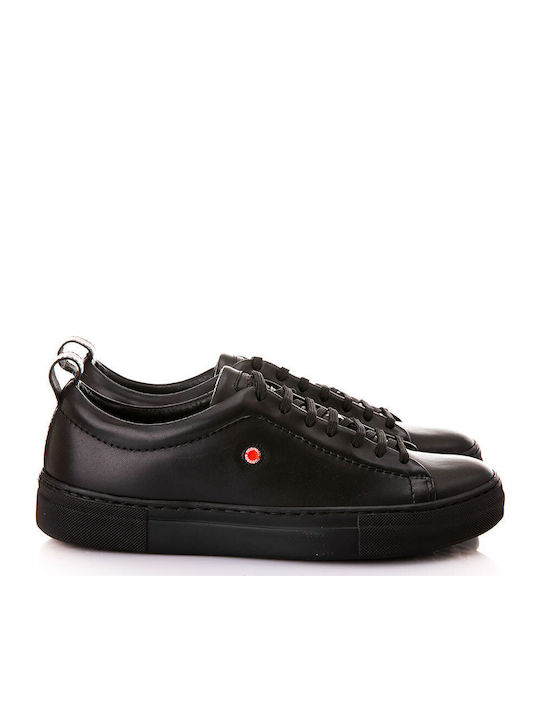 Robinson Δερμάτινα Ανδρικά Casual Παπούτσια Μαύρα