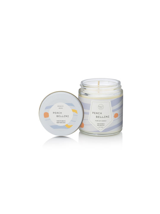 Kobo Candles Scented Candle Jar with Scent Peach Bellini White 115gr 1pcs