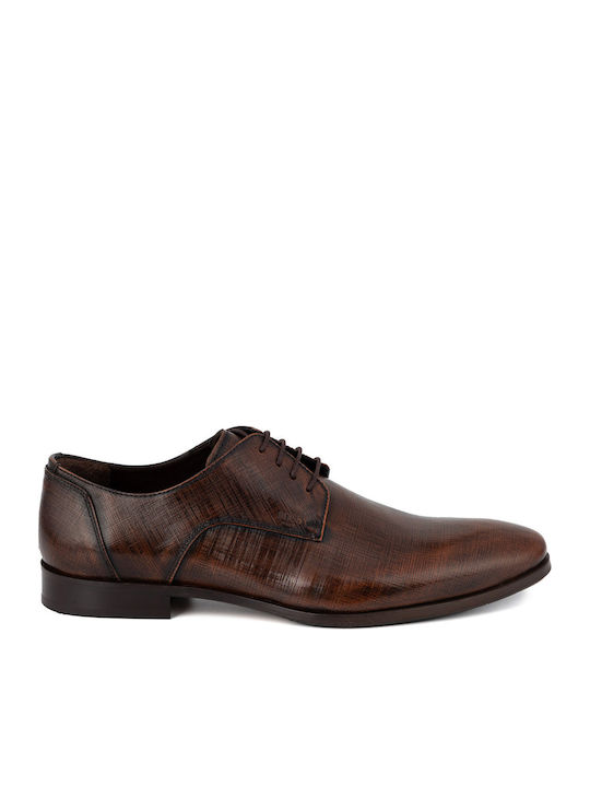 Boss Shoes Δερμάτινα Ανδρικά Σκαρπίνια Cognac
