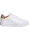 Adidas Tennis Platform Court Damen Sneakers Cloud White / Gold Metallic