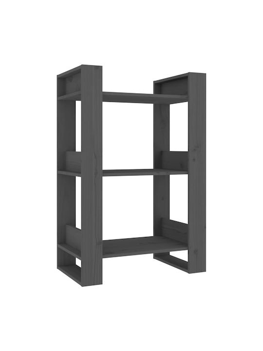 Bookcase Gray 60x35x91cm