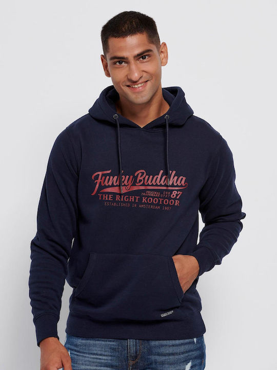Sweatshirt mit Kapuze Marineblau