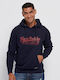 Sweatshirt mit Kapuze Marineblau