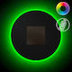 123led Wall Mounted Solar Light 60lm RGB with Remote Control IP44