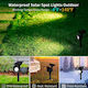123led Set of 2 Stake Solar Lights Cold White with Motion Sensor and Photocell IP67