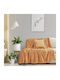 Kocoon Cosy Ριχτάρι Πολυθρόνας Ζακάρ 130x180εκ. Beige 30230