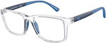Emporio Armani Transparent Kindlich Kunststoff Brillenrahmen EA3203 5893