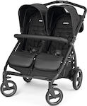 Peg Perego Book For Two Doppelter Kinderwagen Geeignet für Neugeborene Ardesia 14kg