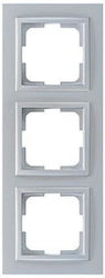 Eurolamp Schalterrahmen 3-fach in Silber Farbe ...