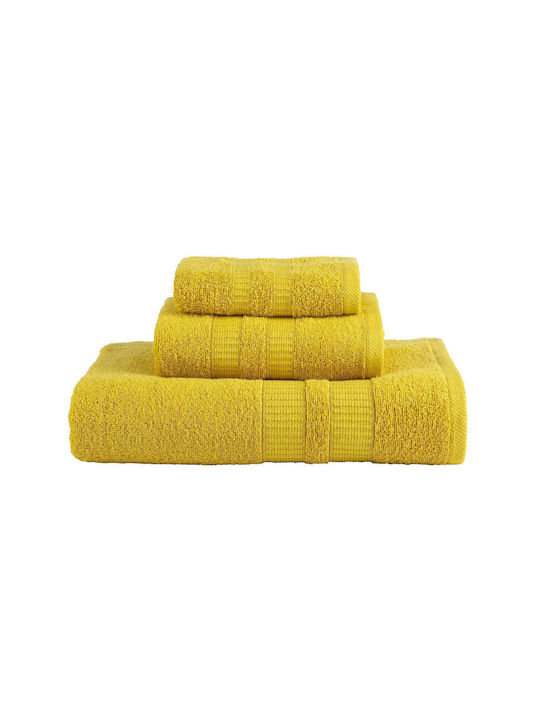 Borea Facecloth Fionn 50x90cm 18 Mustard Weight 480gr/m²