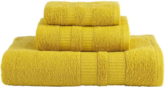 Borea Handtuch Fionn 30x50εκ. 18 Mustard Gewicht 480gr/m²