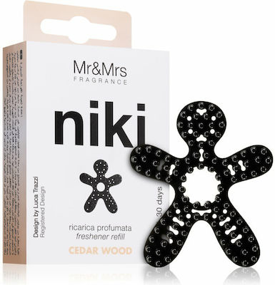 Mr & Mrs Fragrance Ανταλλακτικό Αρωματικό Αεραγωγού Αυτοκινήτου Niki Cedar Wood