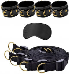 Shots Ouch Bed Bindings Restraint System Комплект за Връзване на Леглото Gold