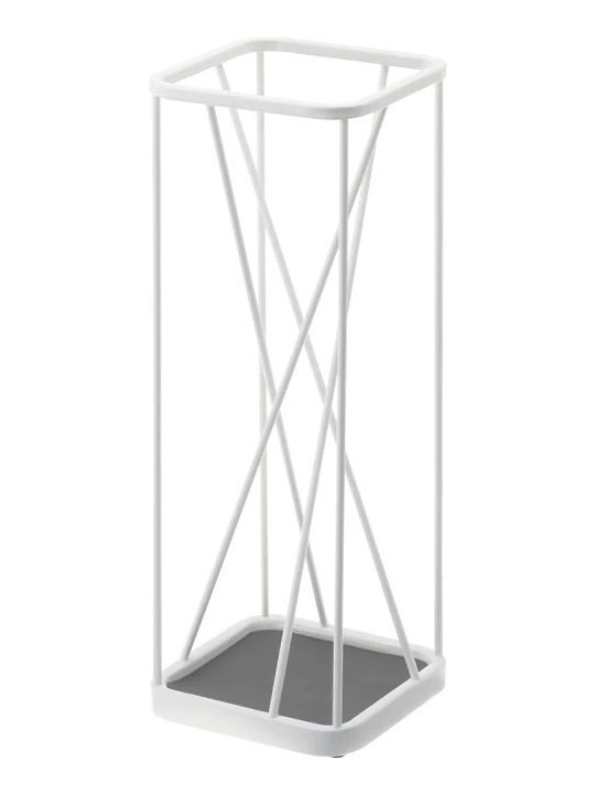 Yamazaki Параван за чадъри Метал Бял 17x17x45.5см 1бр