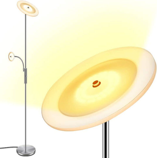 Pakfung LED Stehleuchte H180xB25cm. mit Warmweißem Licht 1620lm Weiß