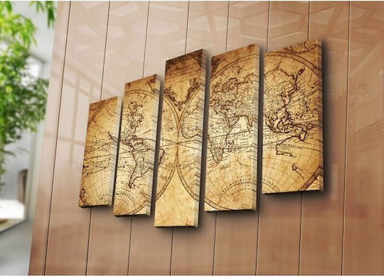 Homeplus Χάρτες Ξύλινος 110x60 cm Homeplus Χάρτες Ξύλινος 110x60 cm