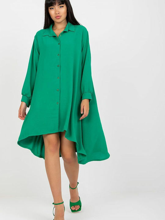 Italy Moda Mini Σεμιζιέ Φόρεμα Πράσινο