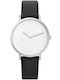 Pierre Cardin Women's Watch with Black Leather Strap