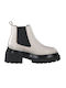 Tamaris Leather Women's Chelsea Boots White