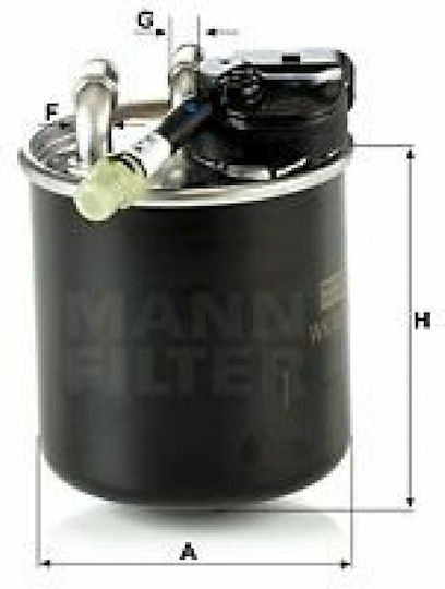 Mann Filter Kraftstofffilter für Autos für Mercedes-Benz C-Klasse / CLS / E-Klasse / GLC / GLE / GLK / M-Klasse / S-Klasse Mercedes-Benz GLC / Gesellschaft für elektronischen Handel / GLK WK820/17