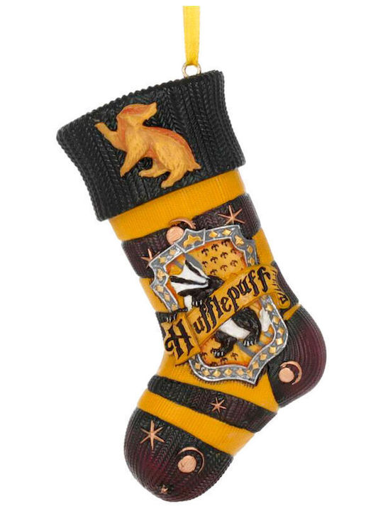 Harry Potter Hufflepuff Stocking Christmas Christmas Decorative Yellow Socks H9.5cm