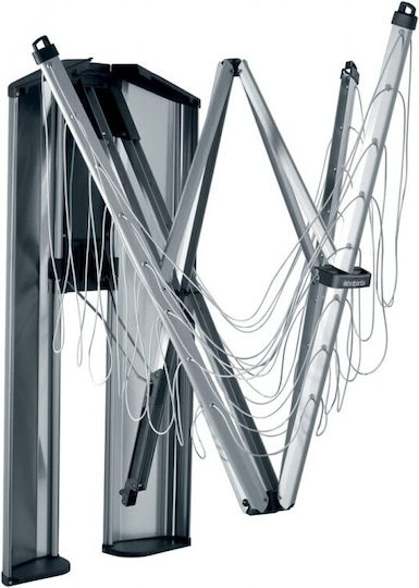 Brabantia WallFix Dryer Wall Folding Clothes Drying Rack With Hanging Length 24m Brabantia WallFix Dryer Wall Folding Clothes Drying Rack With Hanging Length 24m