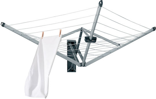 Brabantia WallFix Dryer Πτυσσόμενη Απλώστρα Βιδωτή από Μέταλλο με Μήκος Απλώματος 24m Brabantia WallFix Dryer Πτυσσόμενη Απλώστρα Βιδωτή από Μέταλλο με Μήκος Απλώματος 24m