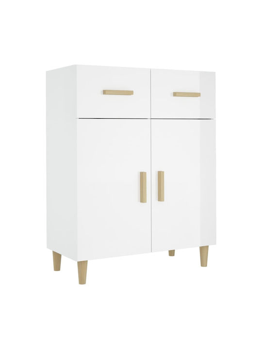 Wooden Buffet with Drawers White L69.5xW34xH89cm