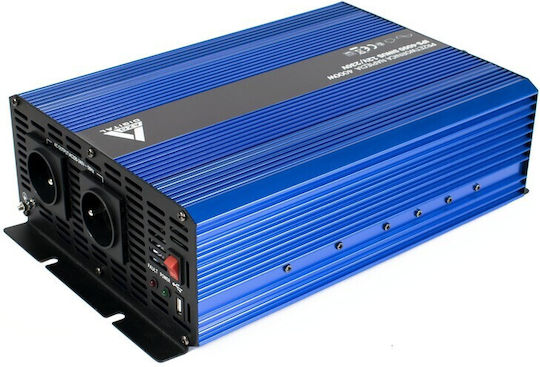 Azo Digital Инвертор за кола 4000W за преобразуване на 12V DC в 230V AC