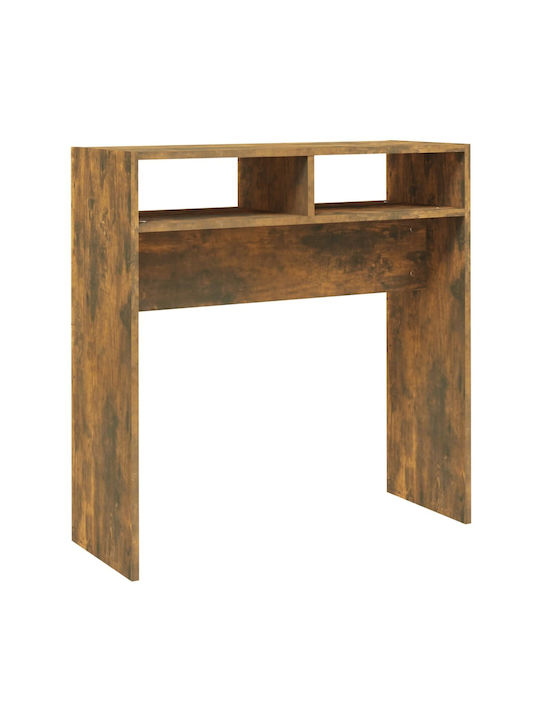 Wooden Console Table Smoky Oak L78xW30xH80cm