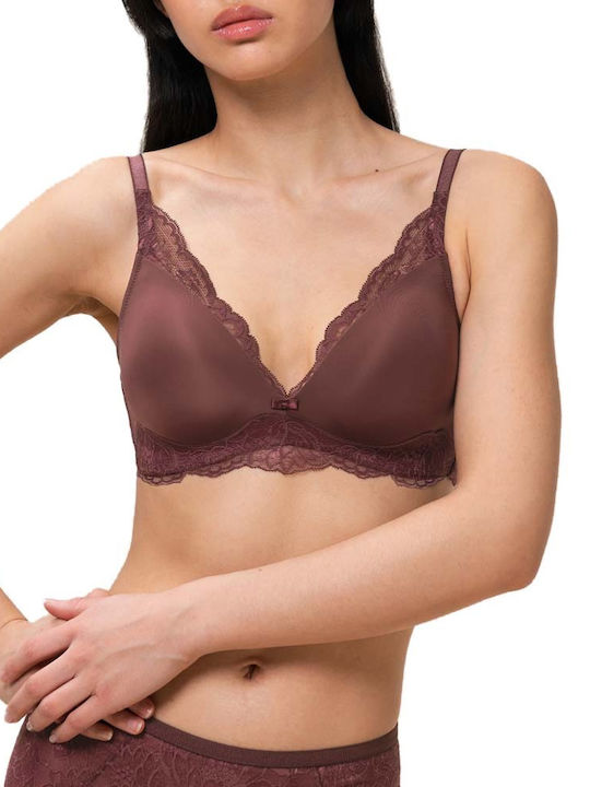 Triumph Amourette Charm Кафяв Сутиен с лека под...