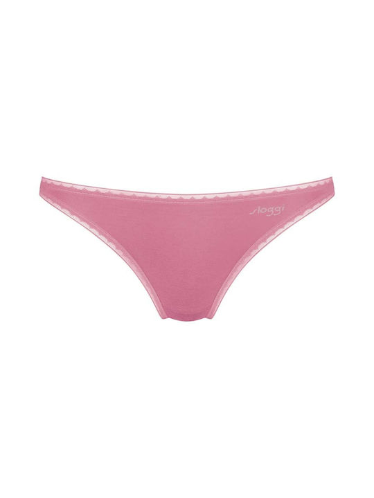 Sloggi Go H Mini Βαμβακερά Γυναικεία Slip 2Pack Pink/Grey