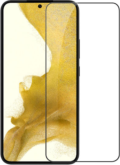 Roar 5D Vollkleber Vollflächig gehärtetes Glas Schwarz (Galaxy S22+ 5G)