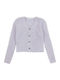 Kinderstrickjacke Gestrickt Flieder