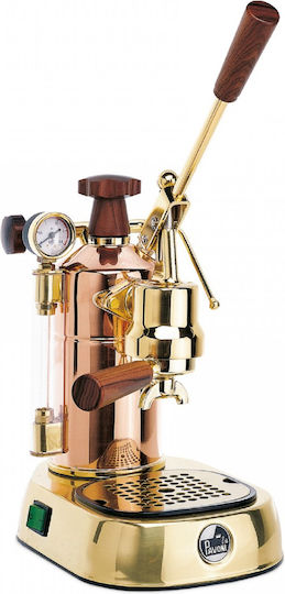 La Pavoni Professional Manual Espresso Machine 950W Pressure 0.8bar Rame Gold