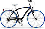 MBM Vintage 28" 2020 Black Bike City with 21 Speeds