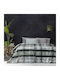 Nima Canny Velvet Blanket Single 160x220cm Green / Grey