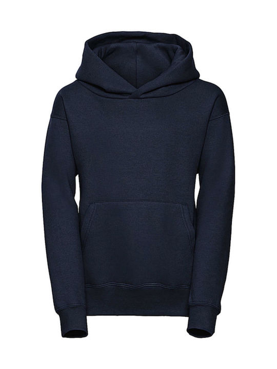 Russell Athletic Kids Sweatshirt with Hood and Pocket Navy Blue