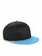 Ανδρικό Jockey με Ίσιο Γείσο Black/Surf Blue