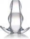 Master Series Clear View Hollow Anal Plug XLarge Transparent