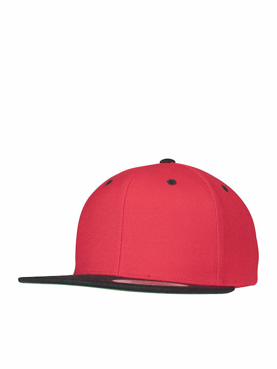 Yupoong 6089MT Snapback Cap Red/Black