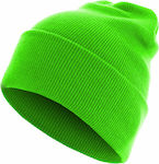 Mstrds Knitted Beanie Cap Neon Green