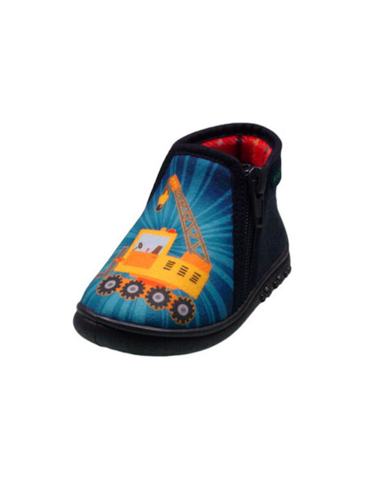 Slippers Anatomical Boots for Boy mini max GERANOS-blue