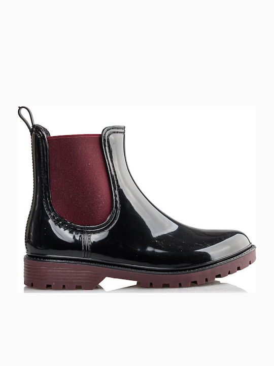Envie Shoes Κοντές Γυναικείες Γαλότσες Μαύρες
