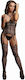 Le Désir Sexy Bodystockings Gittermuster mit Schrittfrei Schwarz